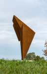 This monumental contemporary outdoor steel sculpture is by Viktor Mitic. Image 3