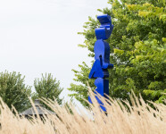 Formidable and eye-catching, this outdoor sculpture is by Viktor Mitic known for his provocative contemporary artwork. Image 5