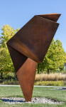 This monumental contemporary outdoor steel sculpture is by Viktor Mitic. Image 12