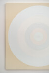 This dynamic contemporary circular painting in bright white is by Yvonne Lammerich. Image 6