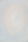 This dynamic contemporary circular painting in bright white is by Yvonne Lammerich. Image 9