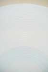 This dynamic contemporary circular painting in bright white is by Yvonne Lammerich. Image 7
