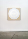 This dynamic contemporary circular painting in bright white is by Yvonne Lammerich. Image 6